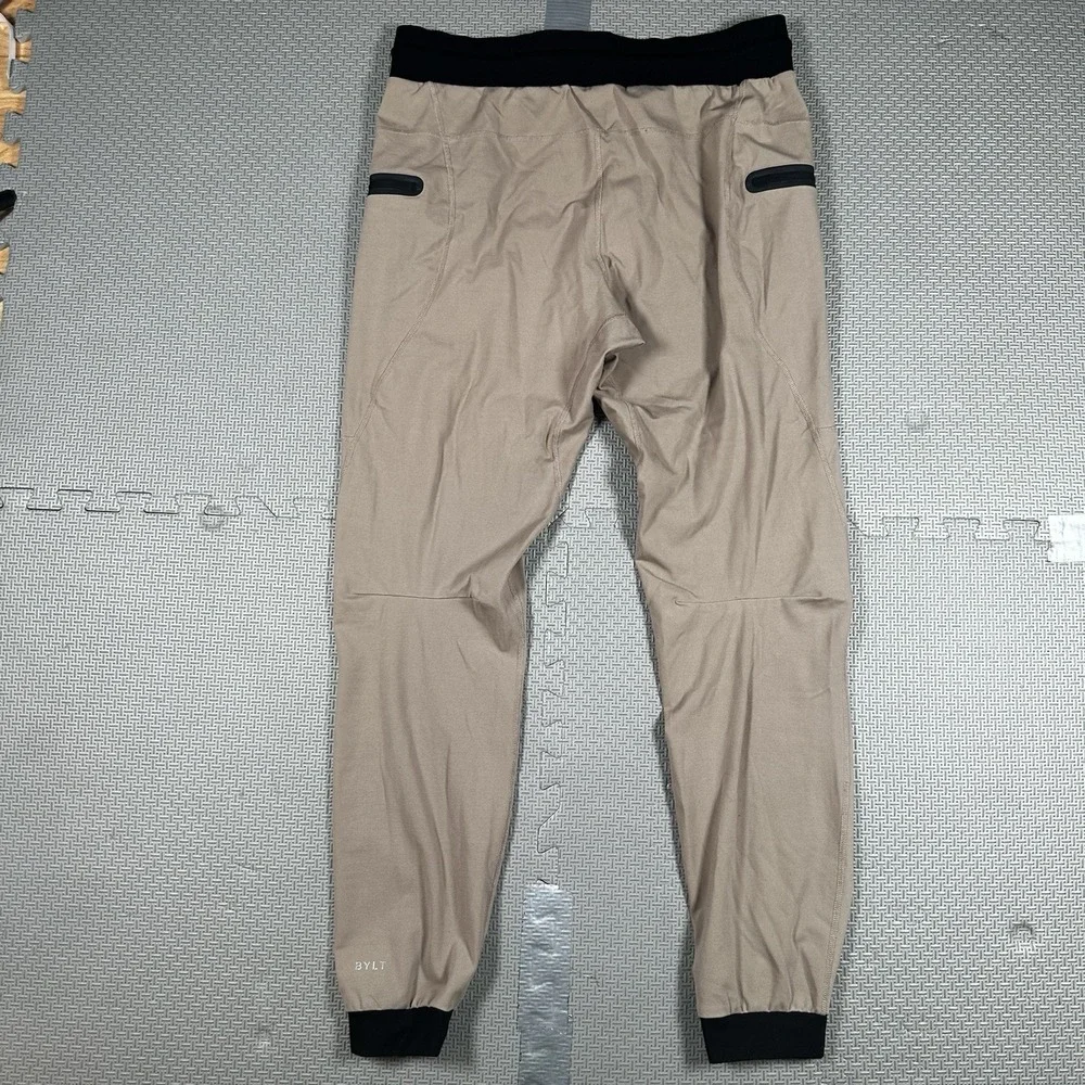 Bylt Jogger Mens XL Brown Tapered Premium Knit Gym Running Hiking Sweat Pants
